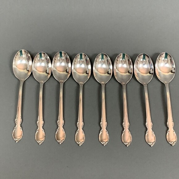 8 Rogers Bros 1847 Reflection Internatl Silver Silverplate 6 1/8 Spoons Flatware - Picture 1 of 8